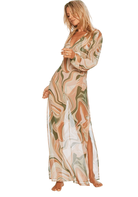 beach riot cover up dress Holly Rose Dress Merlot Stripe | Cover up Dress main image 0