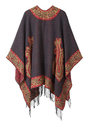 Boho Kimono Poncho Cape Vintage Inspired - The Vintage Bohemian