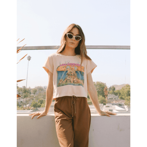 Led Zeppelin Parthenon Crop Tee - The Vintage Bohemian