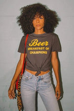 Electric West Beer Breakfast of Champions Tee Shirt - The Vintage Bohemian