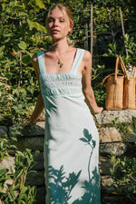 Juliet Dress | Mint Silk Dress - The Vintage Bohemian