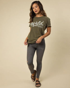 Wondery | Wild At Heart Tee - The Vintage Bohemian