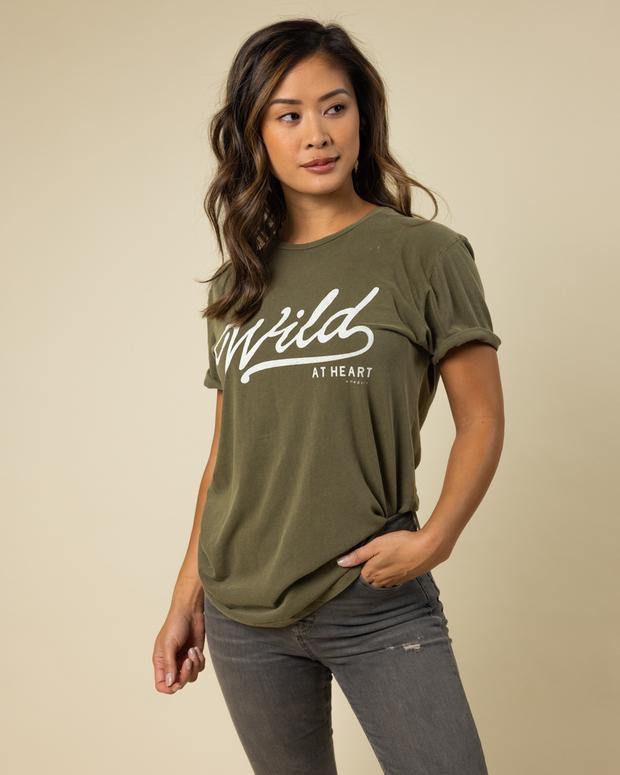 
            
                Load image into Gallery viewer, Wondery | Wild At Heart Tee - The Vintage Bohemian
            
        