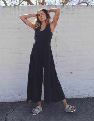 Sunset Jumpsuit Washed Black - The Vintage Bohemian