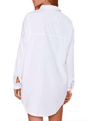White Shirt Dress Classic Style - The Vintage Bohemian