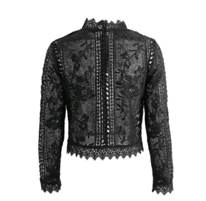 Portia Black Lace Top - The Vintage Bohemian