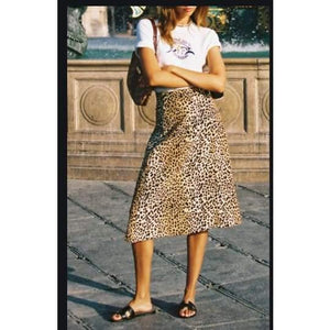 Band of Gypsies Leopard Print Slip Skirt - The Vintage Bohemian