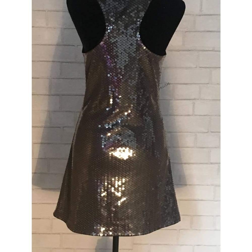 Vintage Sequin Racerback Mini Dress - The Vintage Bohemian