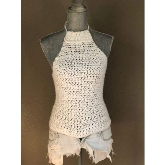 Crochet Halter Top - The Vintage Bohemian