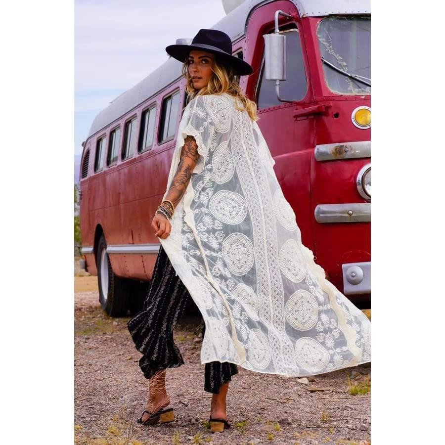 Bohemian Lace Kimono - The Vintage Bohemian