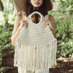 Brunna Co Amer Macrame Fringe Bag - The Vintage Bohemian