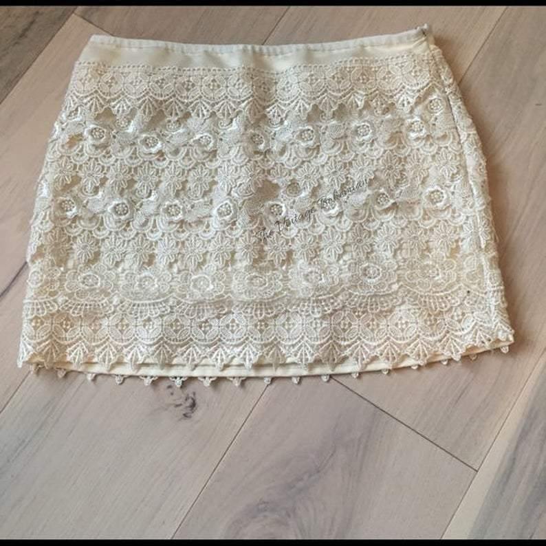 Clara Vintage Lace Skirt - The Vintage Bohemian