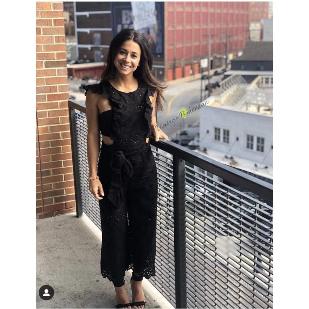 Cut Out Jumpsuit - The Vintage Bohemian