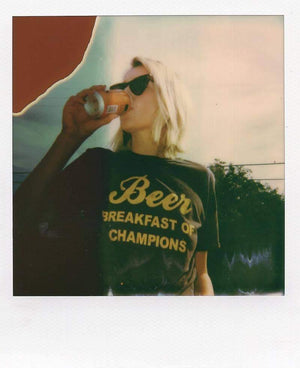 Electric West Beer Breakfast of Champions Tee Shirt - The Vintage Bohemian