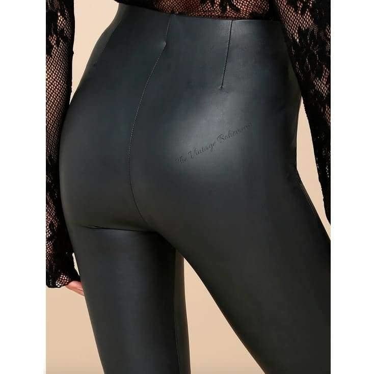 Vegan Leather Leggings