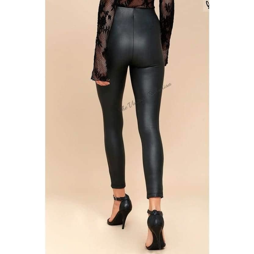 Vegan Leather Leggings