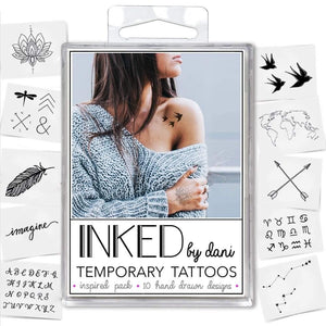 INKED by Dani Temporary Tattoos | INSPIRED Pack - The Vintage Bohemian