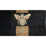 Moyna Beaded 3d Bee Clutch | Black with Bronze/ Gold - The Vintage Bohemian