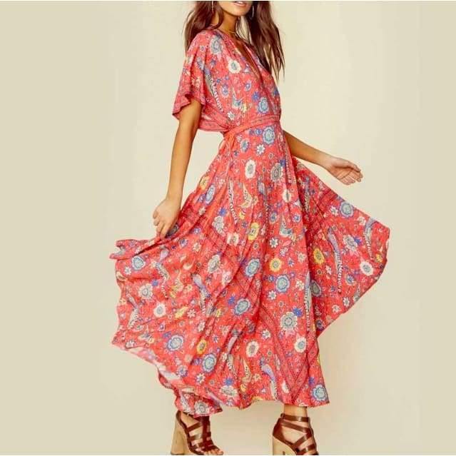 Santorini Boho Maxi Dress Santorini Boho Maxi Dress