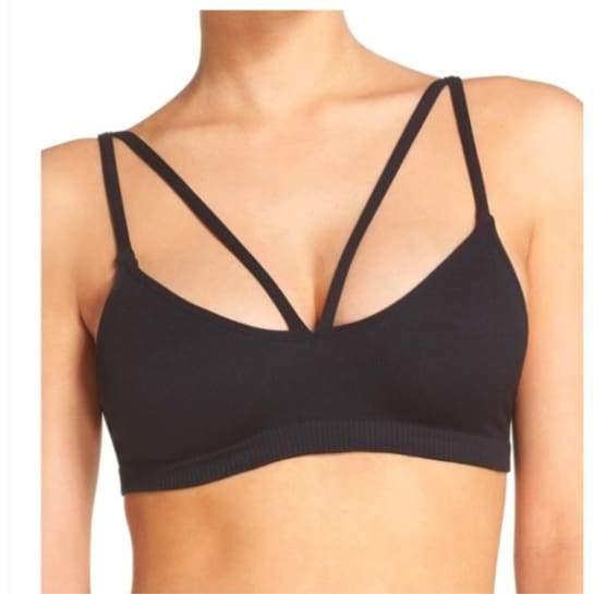 Seamless Front Cross Bralette - The Vintage Bohemian