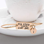 Semicolon My Story Isn't Over Yet Bangle - The Vintage Bohemian