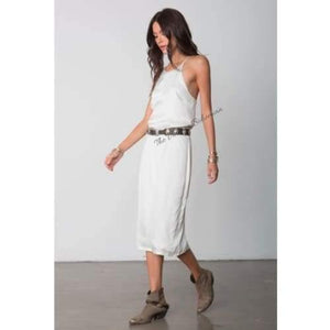 Stillwater The High Neck Slip Midi Dress - The Vintage Bohemian