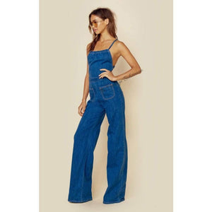 Stoned Immaculate Jean Genie Denim Jumpsuit - The Vintage Bohemian