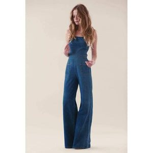 Stoned Immaculate Jean Genie Denim Jumpsuit - The Vintage Bohemian