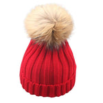 Winter Hat With Pom Pom - The Vintage Bohemian